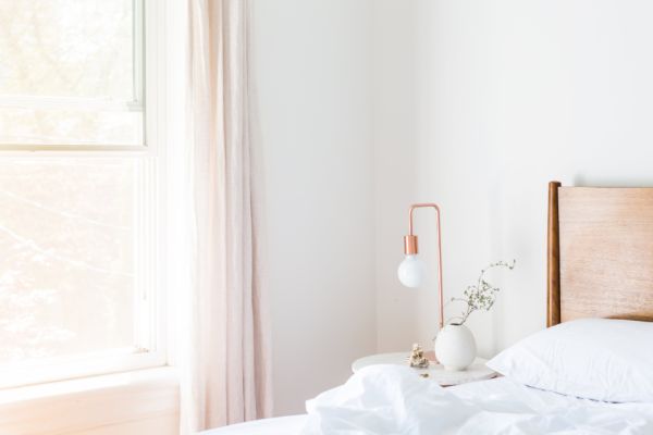 Clean bright bedroom